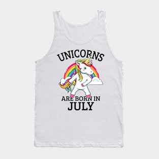 Unicorn Are Born In July Tank Top